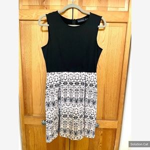 Cynthia Rowley Abstract Pattern Tulip Knee-Length Dress, Size M